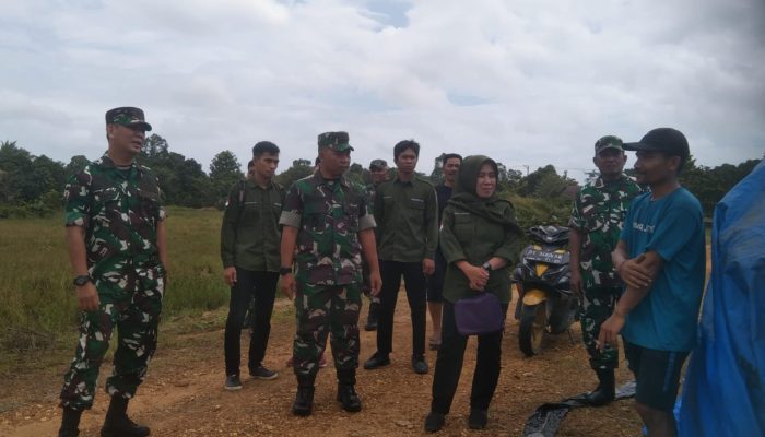 Kodim 1417/ Kendari Bersama Dinas Pertanian Konkep Kunjungi Area Persawahan di Konkep