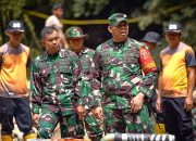 Tinjau Pembangunan Jembatan, Dansatgas TMMD Ke-120 Pastikan Selesai Sebelum Penutupan