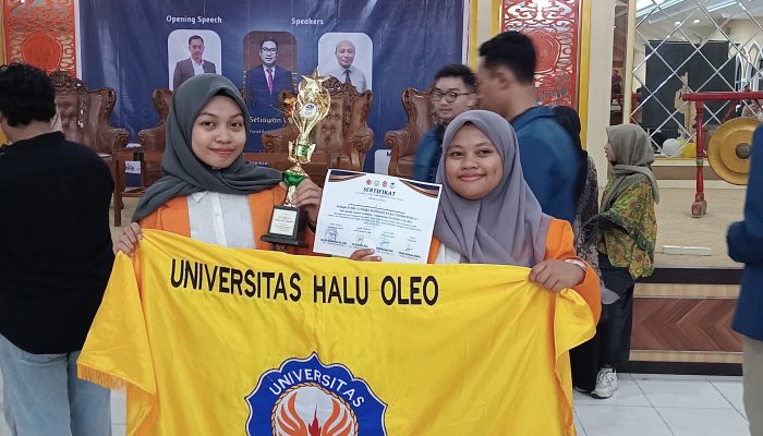 Dua Mahasiswa UHO Sabet Juara 2 Pada Ajang Nasional Business INCOME FAIR 2024 di Universitas Jambi
