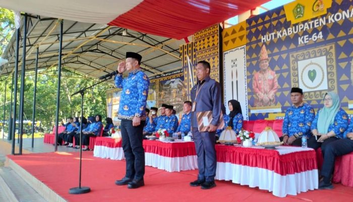 Sekda Konawe Pimpin Upacara Peringatan Hari Pancasila