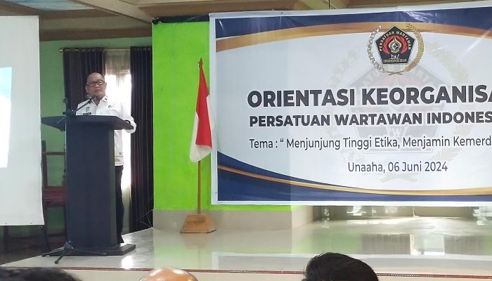 Pj Bupati Konawe Buka Orientasi Keorganisasian PWI