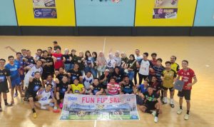 Fun Futsal PWI Baubau dan BRI: Merawat Kekompakan