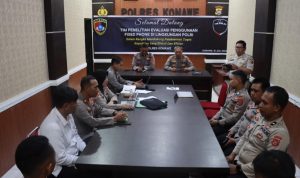 Tim Puslitbang Polri Laksanakan Penelitian dan Evaluasi Penggunaan Fixed Phone di Polda Sultra