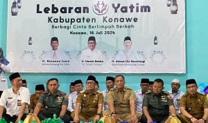 Harmin Ramba Salurkan Bantuan Sembako di Momen Lebaran Anak Yatim