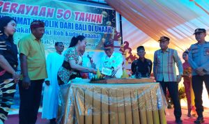 Harmin Ramba Hadiri Perayaan 50 Tahun Umat Katolik di Konawe