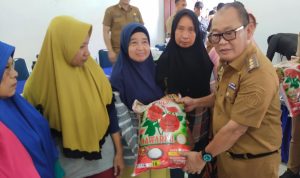 Pj Bupati Konawe Harmin Ramba saat salurkan bantuan secara simbolis