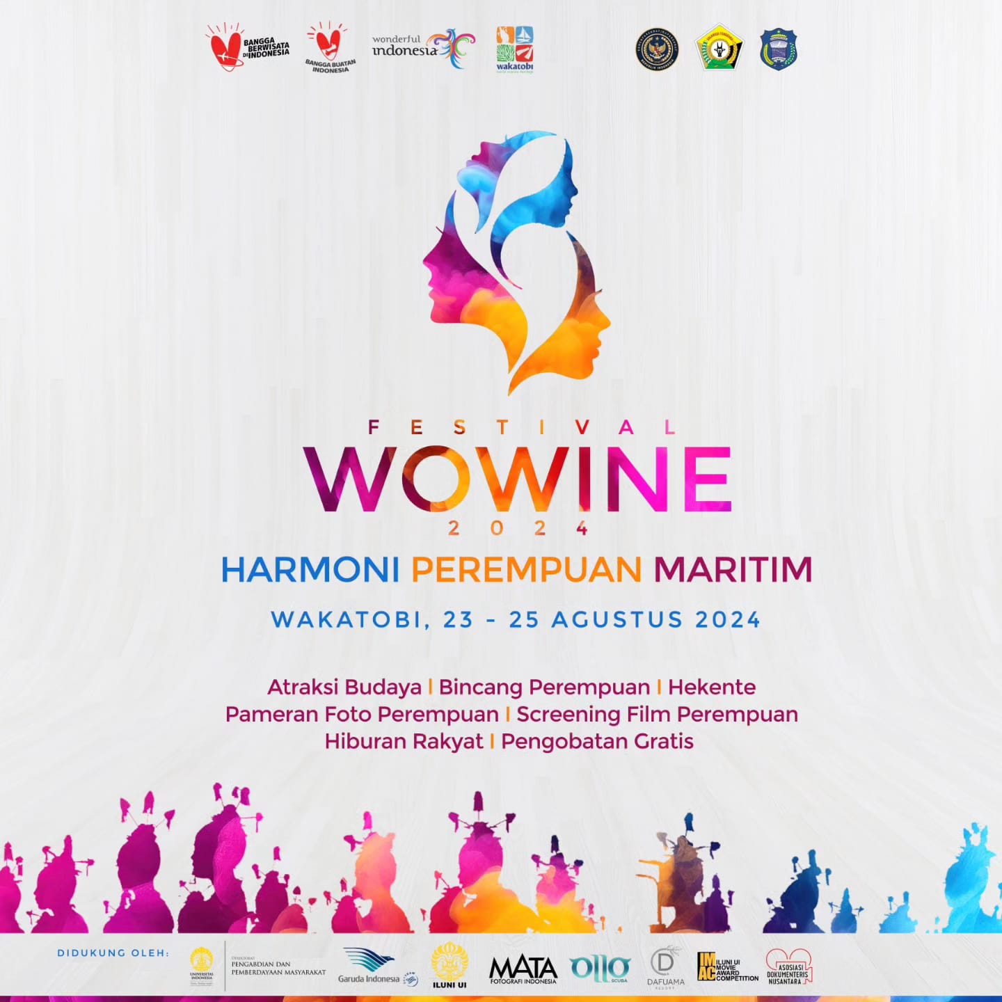 Dispar Sultra Gandeng Komunitas Gelar Festival Wowine 2024 di Wakatobi