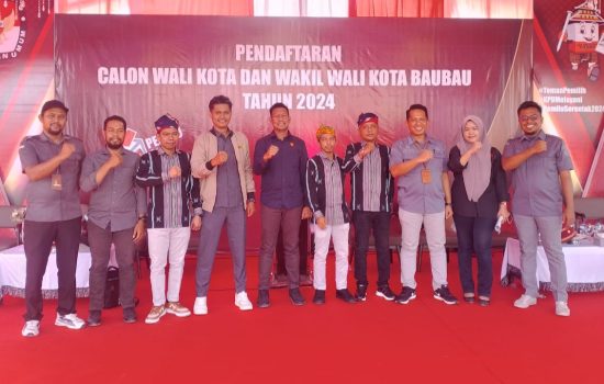 Lima Paslon Resmi Mendaftar di KPU Kota Baubau