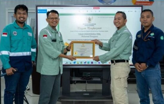 Dukung Penanggulangan HIV/AIDS, PT Vale IGP Pomalaa Raih Penghargaan Kemnaker Kategori Gold