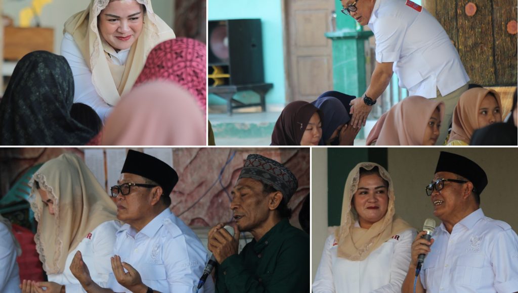 Silaturahmi di Ponpes Al Anshor, Harmin dan Dessy Didoakan jadi Bupati dan Wakil Bupati Konawe