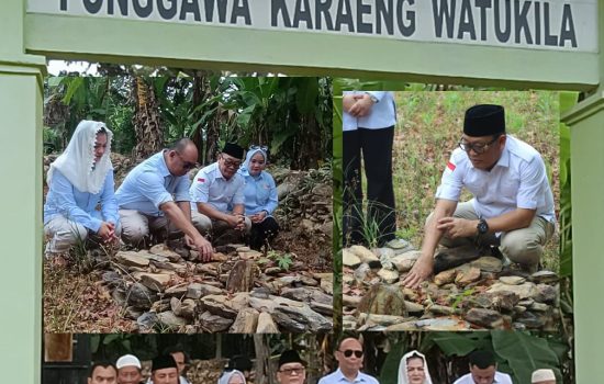 Pasangan HADIR Ziarah Makam Ponggawa Karaeng Watukila di Tonggauna