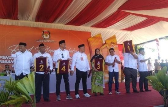 Ini Daftar Hasil Pencabutan Nomor Urut Cabup dan Cawabup Konkep