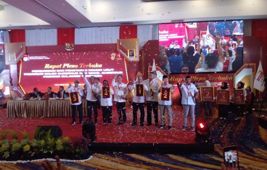Paslon Gubernur dan Wakil Gubernur Sultra Resmi Kantongi Nomor Urut