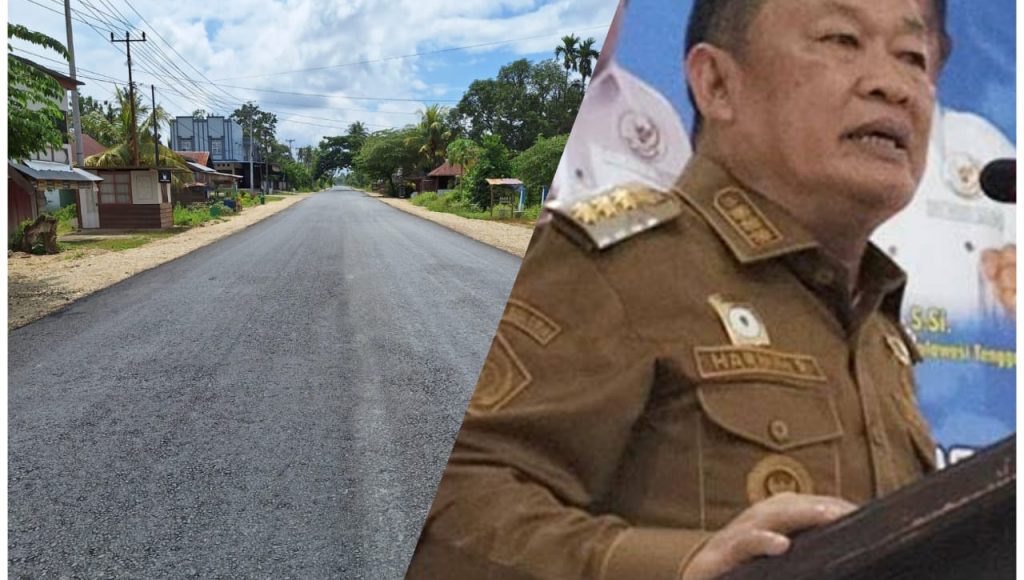 Ruas Jalan di Konawe Kembali di Aspal Berkat Mantan Pj Bupati