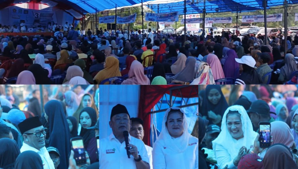 Hujan dan Angin Kencang, Ribuan Warga Tetap Ikuti Kampanye HADIR