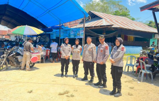 Pengamanan Kampanye di Kecamatan Lambuya, Konawe Berlangsung Lancar dan Kondusif