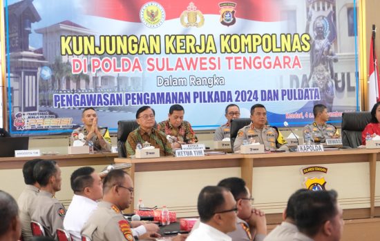 Kompolnas Tinjau Kesiapan Polda Sultra dalam Pengamanan Pilkada Serentak 2024