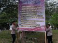 Jelang Debat Kandidat Pilkada 2024, Polres Baubau Pasang Imbauan Kamtibmas