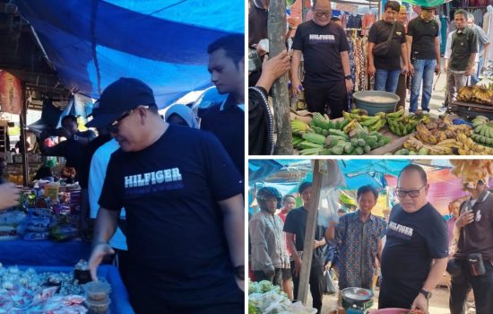 Cabup Konawe Nomor Urut Tiga Kunjungi Pasar Sentral Wawotobi