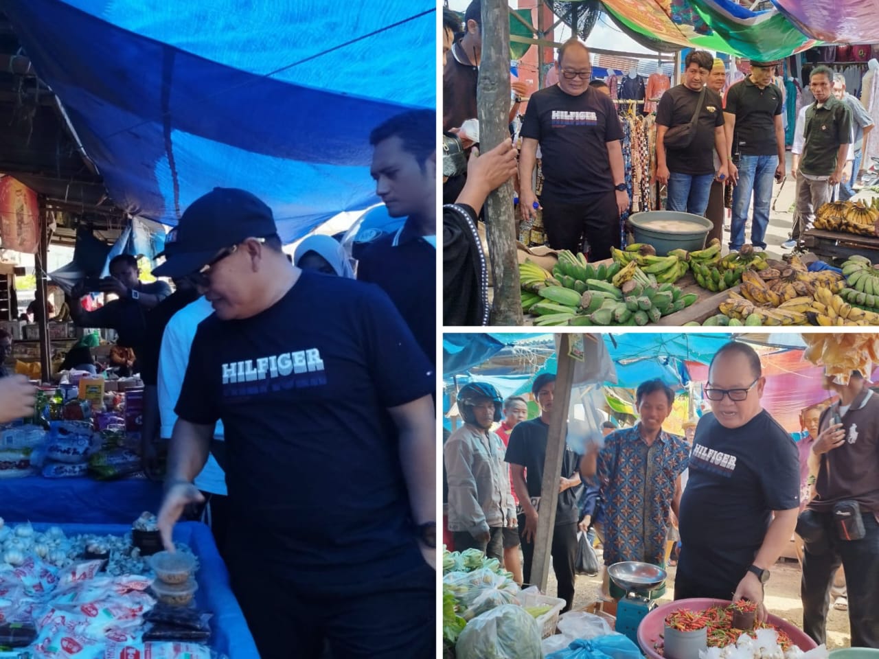 Cabup Konawe Nomor Urut Tiga Kunjungi Pasar Sentral Wawotobi
