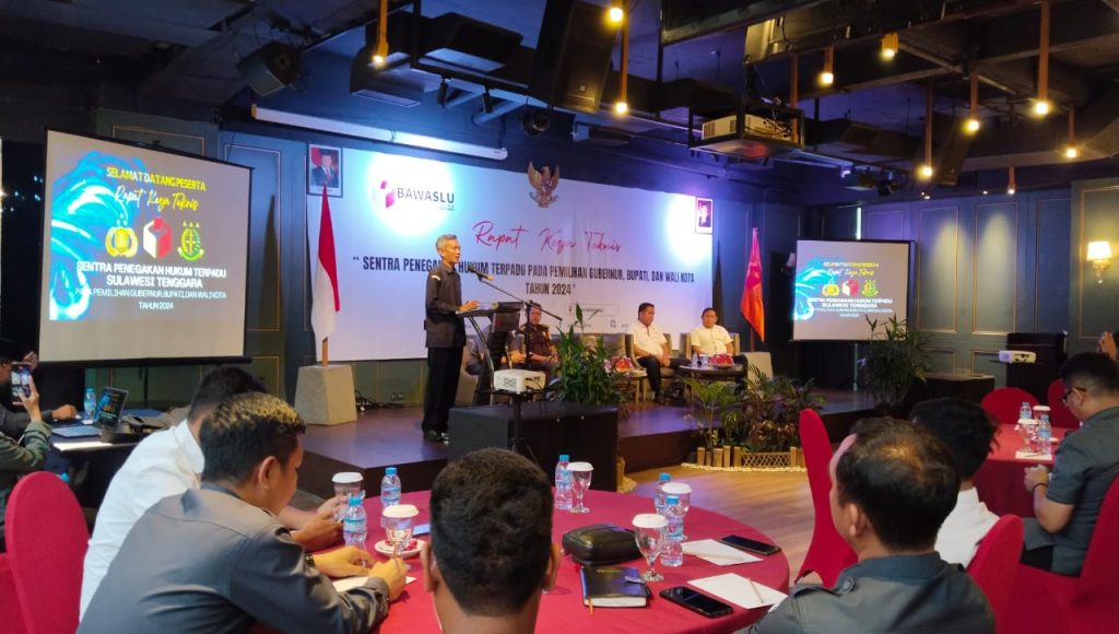 Bawaslu Sultra Gelar Rapat Teknis Gakkumdu Hadapi Pilkada 2024
