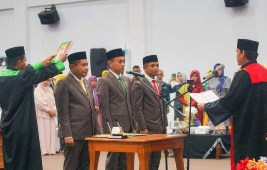Pimpinan Definitif DPRD Baubau Resmi Dilantik, AKD Dikebut