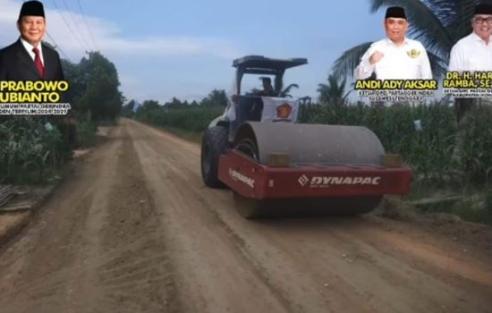 Partai Gerinda Tuntaskan Pengerjaan Jalan Watarema &ndash; Waworaha
