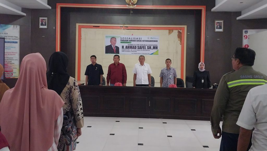 Anggota Komisi IX DPR RI Ahmad Safei Gelar Sosialisasi BPJS Ketenagakerjaan di Kolaka