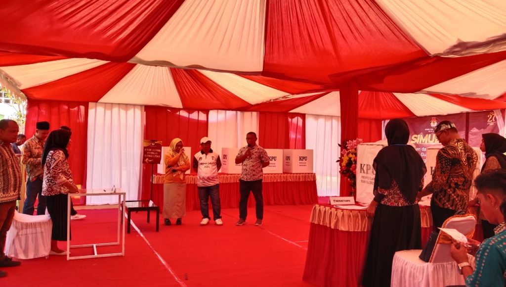 KPU Kota Baubau Gelar Simulasi Pemungutan dan Penghitungan Suara Pemilu 2024