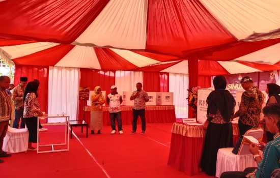 KPU Kota Baubau Gelar Simulasi Pemungutan dan Penghitungan Suara Pemilu 2024