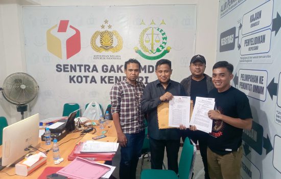 Tim Hukum Yudhi-Nirna Laporkan Dugaan Pelanggaran Pilwali Kendari ke Bawaslu, Minta PSU