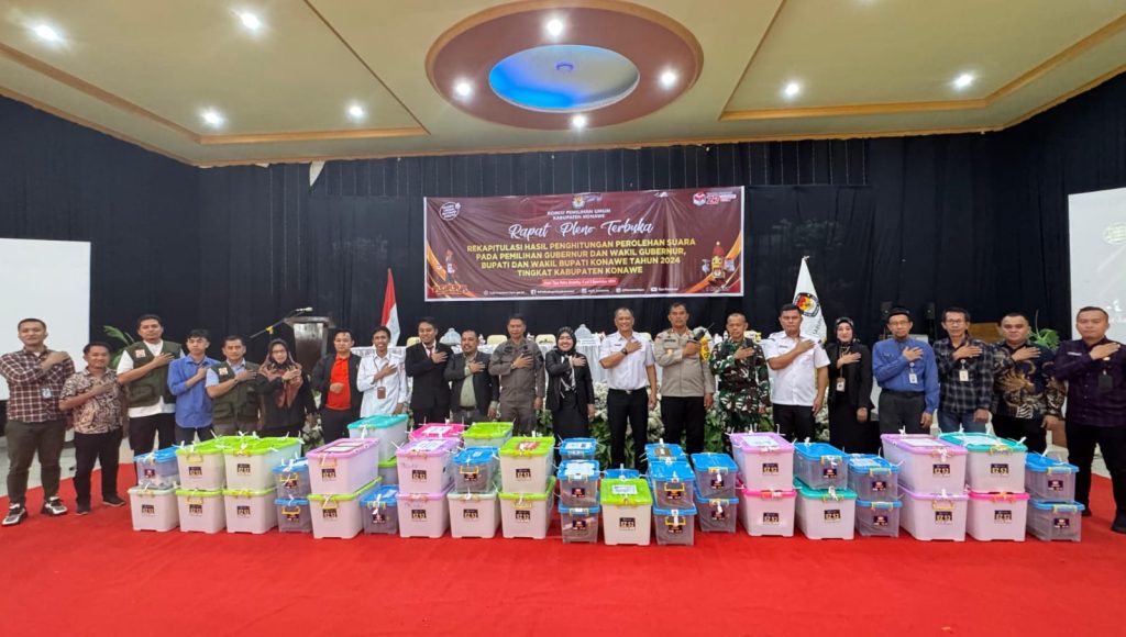 Sekda Konawe Hadiri Rapat Pleno Terbuka Pilkada Konawe 2024