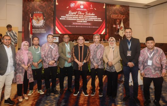 Tinjau Rapat Pleno Penetapan Hasil Rekapitulasi Suara, Pj Gubernur : Tetap Jaga Kondusivitas