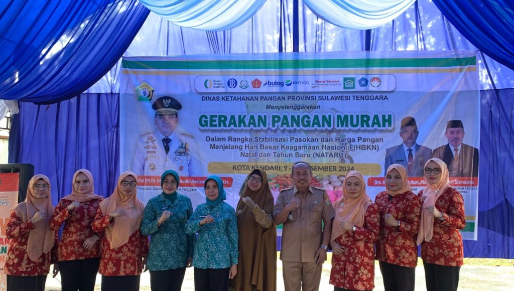 Dinas Ketahanan Pangan Sultra Gelar Gerakan Pangan Murah untuk Stabilkan Harga Jelang Nataru