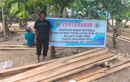Salurkan DD Tahap Dua, Ini yang di Lakukan Kades Sulemandara