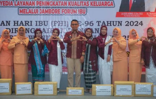 Melalui Hari Ibu, Kota Baubau Berdayakan Potensi Keluarga