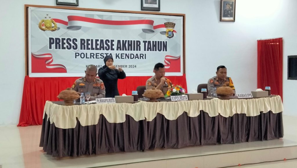 Polres Kendari Paparkan Capaian Kinerja 2024