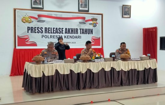 Polres Kendari Paparkan Capaian Kinerja 2024