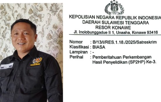 Aduan PWI Konawe, Polisi Bakal Lakukan Gelar Perkara