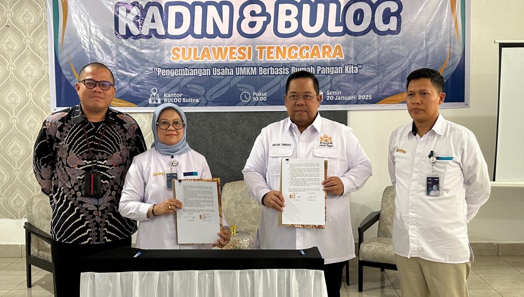 Kadin Sultra dan Bulog Jalin Kerja Sama Kembangkan UMKM Berbasis Rumah Pangan Kita