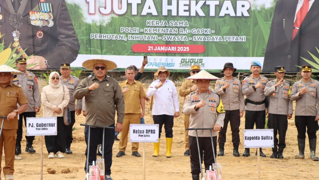 Polda Sultra Dukung Program Swasembada Pangan