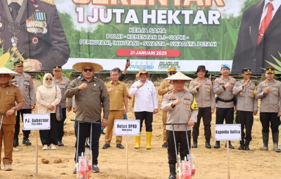 Polda Sultra Dukung Program Swasembada Pangan