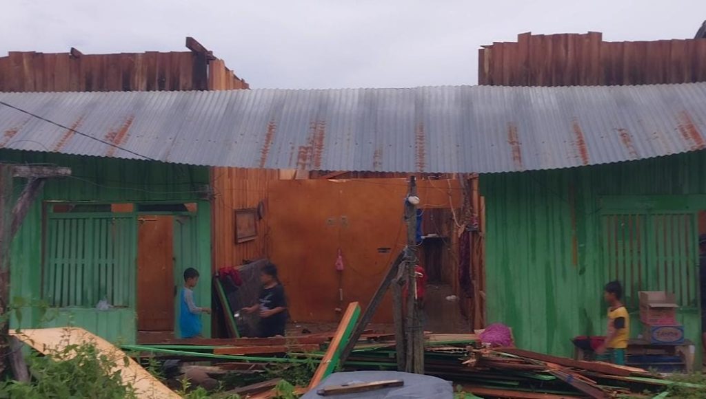 Akibat Angin Kencang Disertai Hujan di Kolaka, Sejumlah Rumah Rusak dan Pohon Tumbang
