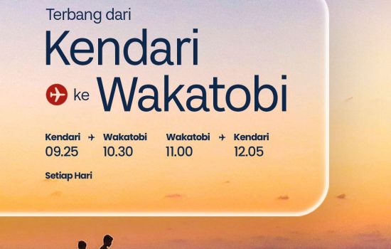 Wings Air Buka Rute Kendari–Wakatobi, Akses Mudah ke Surga Bahari