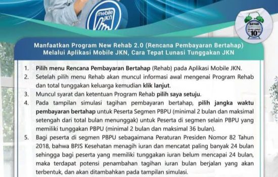 BPJS Kesehatan Imbau Masyarakat Manfaatkan Program REHAB 2.0