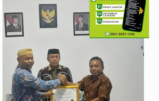 Dapat penghargaan Ombudsman, Dinsos Butur Kualitas Tertinggi Zona Hijau