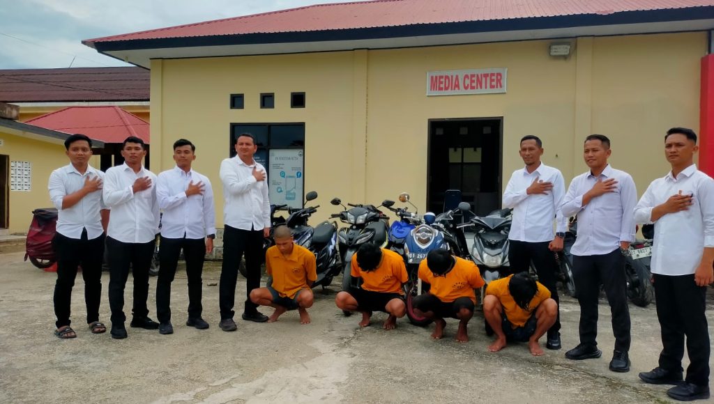 Empat Pelaku Curanmor di Amankan Tim Resmob Polres Konawe