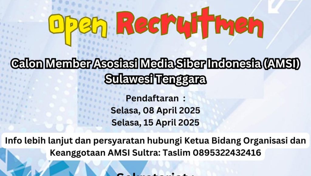 AMSI Sultra Buka Pendaftaran Anggota, Peluang untuk Media Siber Berkembang