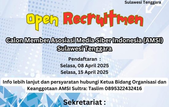 AMSI Sultra Buka Pendaftaran Anggota, Peluang untuk Media Siber Berkembang