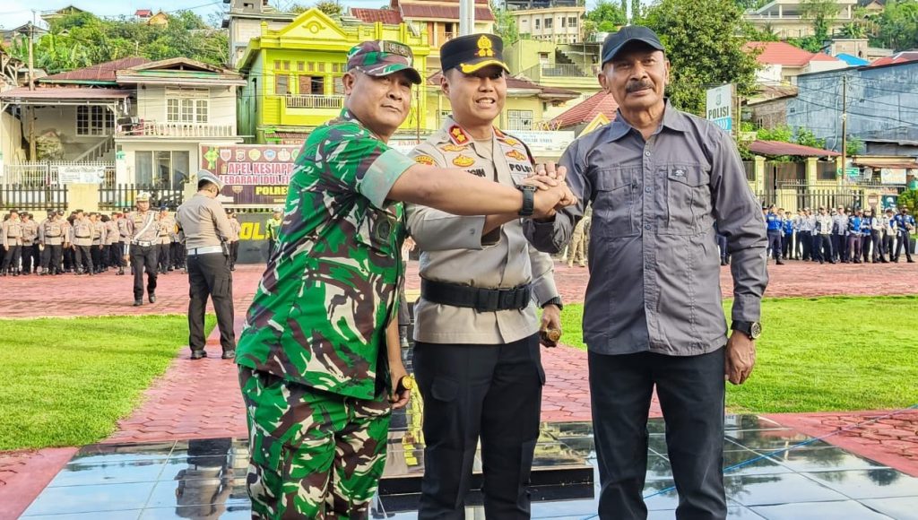 Gelar Apel Pengamanan Takbiran dan Idul Fitri, Ini Fokus Pengamanan Polres Baubau